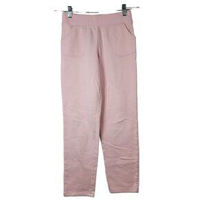 Athletic Works Sweatpants Pink Size 10 Large Pockets Tapered Leg Fleece Lined